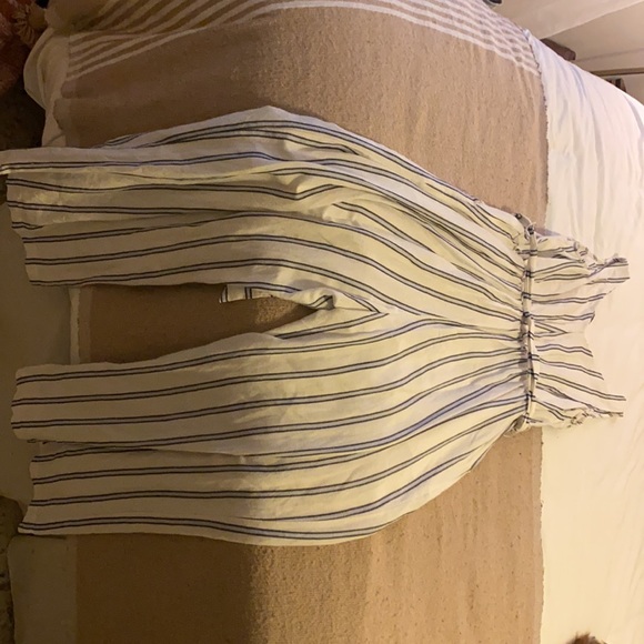 Striped Pants Romper - Picture 3 of 3